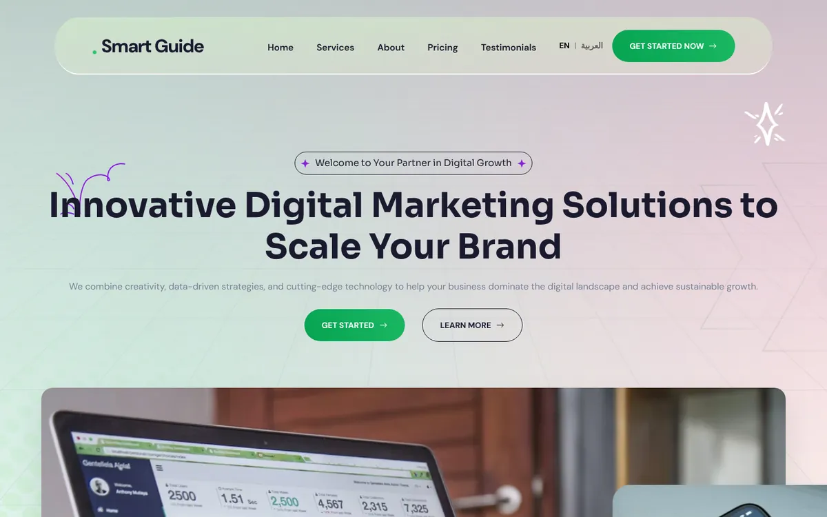 Promarkly digital marketing agency homepage